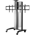 Peerless-AV SR555E Мобильная напольная стойка под ВКС, для 2-x ЖК-дисплеев (40"-55''). VESA (до 400х400). Полка для камеры 306х154 мм. Колеса Ø102 мм, фиксация задних колес. Кабель-канал. На тыловой стороне крепление для монитора VESA (100x100) 