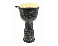 TERRIS DPC-08 CRACK  джембе, пластик, 8" (20 см) - 16" (40 см), черный с трещинами