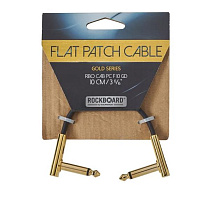 Rockboard RBO CAB PC F 10 GD  Кабель для коммутации гитарных эффектов, 10 см, золотистые разъемы