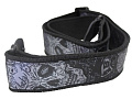 DUNLOP D38-46DS Diamonds &Skulls 2" Ремень гитарный, жаккард, рисунок "череп и кости" фон кирпичный