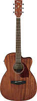 IBANEZ PC12MHCE-OPN электроакустическая гитара, модель в корпусе Grand Concert темно-древесного цвета, 20 ладов
