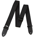 DUNLOP DD40-09ВК Double D Black Ремень гитарный, жаккард, черный, кожаные оконечники