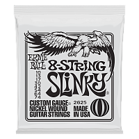 Ernie Ball 2625 струны для 8-струнной электрогитары Nickel Wound Slinky 8, 10-13-17-30-42-54-64-74