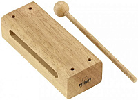 MEINL NINO21 - тон-блок деревянный с колотушкой. Материал: Бразильская гевея.