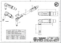AMPHENOL ACPM-RB  1/4” (6.35 мм) моно, штекер, угловой, металлический корпус, цвет черный