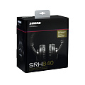 SHURE SRH840 профессиональные мониторные наушники закрытого типа, складные, чехол и запасные подушки в комплекте.