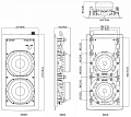 Tannoy IW 62S-WH сабвуфер, встраиваемый в стену, 2 x 6,5", 160 Вт RMS/640 Вт пик, 4 Ом, SPL 122 дБ (пик), 29 - 110 Гц