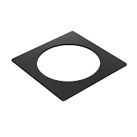 Kondator 935-PF01B Прямоугольная рамка для установки 1 встраиваемой розетки. Размеры (ШxГxВ) 105х105х2 мм. Цвет черный