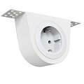 Kondator 935-SF01W Крепление для установки 1 розетки серии Powerdot MINI под столешницей или сиденьем кресла, цвет белый