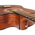 ROCKDALE Aurora D6 C ALL-MAH Satin акустическая гитара, дредноут с вырезом, копрус из махагони, цвет натуральный, сатиновое покрытие