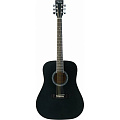 VESTON D-45 SP/BKS акустическая гитара, дредноут, цвет черный матовый