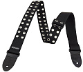 DUNLOP D38-19BK Grommet 2" Ремень гитарный, жаккард, черный, с люверсами