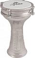 YUKA DRBTG6-12M  Турецкая дарбука, кованная, цвет: металлик, размер: 6"(15 см) x 12" (30 см), состав: алюминий, пластик