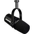 SHURE MV7-K гибридный широкомембранный USB/XLR микрофон для записи/стримминга речи и вокала, цвет черный