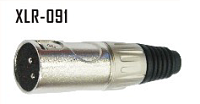 STANDS & CABLES XLR091 Разъем XLR-папа 3PIN, никель