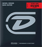 DUNLOP DBN45105XL Nickel Wound Extra Long Scale Струны для бас-гитары