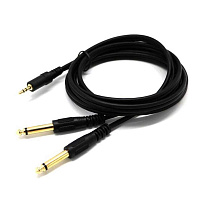 PROAUDIO MTRS2J-2E Кабель мини-джек 3.5 мм -  2 моно джек 6.3 мм, длина 2 метра 