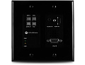 ATLONA AT-HDVS-200-TX-WP-BLK Настенная панель-коммутатор, передатчик 2x HDMI и VGA, с выходом на HDBaseT, цвет черный