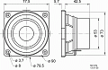 Visaton SC 8 N/8 Головка динамическая магнитоэкранированная 8 см, 8 Ом, 30 Вт