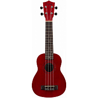 VESTON KUS-15RD I  укулеле-сопрано, махагони, цвет красный