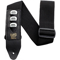 ERNIE BALL 4039 гитарный ремень Pickholder, полипропилен, с кармашками под 3 медиатора, цвет черный