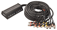 Cordial CYB 12-4 C мультикор (stagebox) 12 input, 4 output, XLR male, 30,0 м, черный