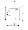 Tannoy CVS 301-BK потолочный громкоговоритель с колпаком, цвет черный