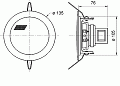 Visaton DL 10/100 V Потолочный громкоговоритель 10 см, 100 В, IP54, белый