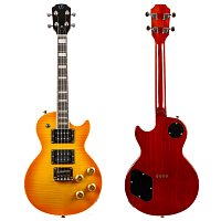 FLIGHT Centurion Tenor VB  электроукулеле, Les Paul, тенор, чехол