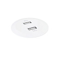 Kondator 935-PM51W Встраиваемая зарядная станция Powerdot MINI с 2 разъемами USB, цвет белый