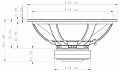 Eighteen Sound 21LW1400/8 21" динамик НЧ, 8 Ом, 1400 Вт, AES 99dB, 24-2000 Гц
