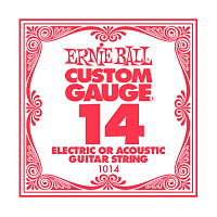 ERNIE BALL 1014 Plain Steel .014 Струна одиночная для акустической и электрогитары Эрни Болл