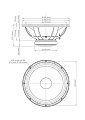 EighteenSound 18LW1251/8  18" динамик с расширенным НЧ, 8 Ом, 1000 Вт AES, 98dB, 35-3500 Гц
