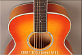 CRAFTER Castaway A/OS + Чехол -  акустическая гитара, верхняя дека - массив ели, корпус - красное дерево, выпуклая нижняя дека, цвет Cherryburst