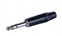 PROAUDIO TRS-3E Разъем 1/4" TRS, стерео, кабельный, цвет черный
