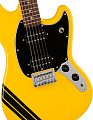 FENDER SQUIER FSR BULLET MUSTANG HH COMP GFY электрогитара, цвет желтый с черной полосой