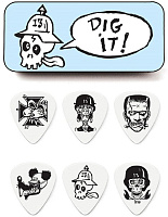 DUNLOP BL113T.73 Frank Kozik Series 2 Pick Tin Набор медиаторов в жестяном коробке .73 мм (6 шт)