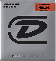 DUNLOP DBSBS45105M Super Bright Stainless Steel Medium Scale Струны для бас-гитары