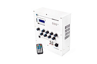 CVGAUDIO ReBox R10-SM Профессиональный стерео микшер-усилитель для настенной установки, встроенный модуль MP3/FM/Bluetoot, 2х50 Вт/8 Ом, 2 mic in, 3 line in