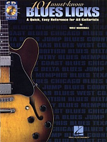 HL00695318 - 101 MUST-KNOW BLUES LICKS TAB BOOK/CD