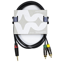 AVCLINK CABLE-923/5 Кабель аудио, JACK 3.5 стерео - 2 x RCA, длина 5 метров, C118, ACPRL SP82GB3.5S