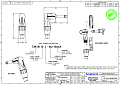 Amphenol TM1RBJ-1/4” (6.35 мм) Phone моноштекер с переключателем, угловой, кабельный зажим Jaws