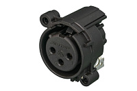 Neutrik NC3FAH1-0 панельный разъем XLR female, горизонт. установка на ПП без фиксатора ответной части