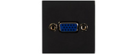 Audac CP45VGA/B Панель для настенного монтажа с разъемом VGA (розетка), 45 мм
