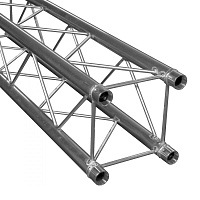 Dura Truss DT 24-100 straight  Ферма алюминиевая, сечение 220х220мм, длина 1000мм. Труба 32х2. Макс. распределенная нагрузка 375кг\м. Вес 3.2кг