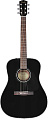 FENDER CD-60 DREAD V3 DS BLK WN акустическая гитара, цвет черный