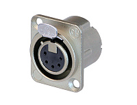 Neutrik NC5FD-LX панельный разъем XLR female 5 контактов 