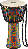 MEINL PADJ2-M-G  джембе средний, походный (10"x20"), материал - синтетический полимер, мембрана натуральная кожа, веревки - PP-нейлон