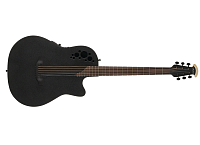 OVATION DS778TX-5 Elite T Mid Cutaway D-Scale Black Textured электроакустическая гитара-баритон