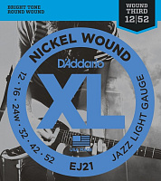 D'ADDARIO EJ21 струны для электрогитары  Jazz Light
